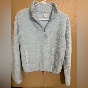Women’s XXS No boundaries light blue fleece pullover.